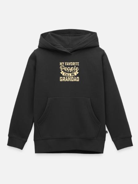 Opa - Kinder Premium Organic Hoodie - Schwarz