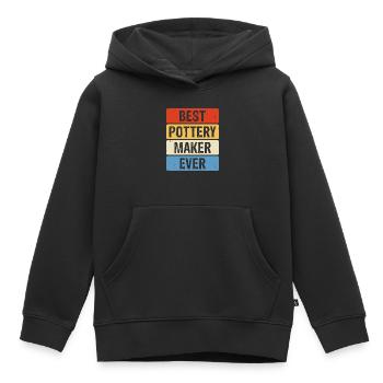 Töpfern Töpferei Töpfer - Kinder Premium Organic Hoodie - Schwarz - Vorne - AI Model Kid Male (0cm)