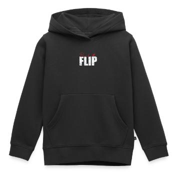 Ski à salto arrière - Sweat Premium à capuche enfant bio - noir - Devant - AI Model Kid Male (0cm)