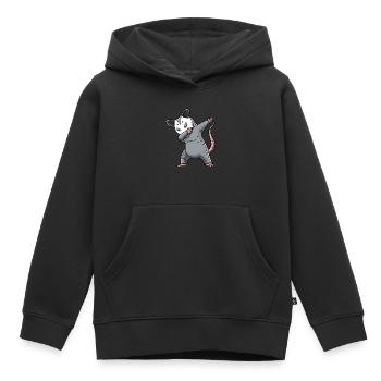 Dabbing Opossum Opossum - Kinder Premium Organic Hoodie - Schwarz - Vorne - AI Model Kid Male (0cm)