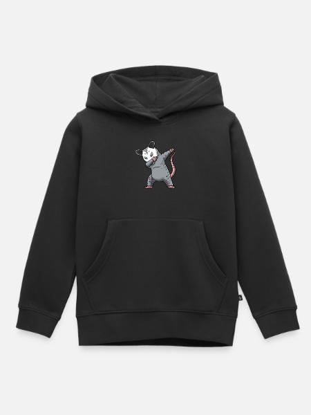 Dabbing Opossum Opossum - Kinder Premium Organic Hoodie - Schwarz