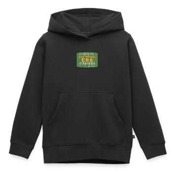 Drôle de culture du jeu rétro - Sweat Premium à capuche enfant bio - noir - Devant - AI Model Kid Male (0cm)