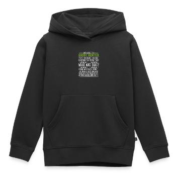 Letzte Worte bei der Geisterjagd - Kinder Premium Organic Hoodie - Schwarz - Vorne - AI Model Kid Male (0cm)