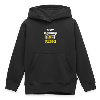 Spielautomaten-roulette-wetten, - Kinder Premium Organic Hoodie - Schwarz - Vorne - AI Model Kid Male (0cm)