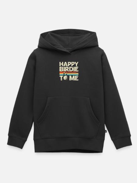 Golf Golfer - Kinder Premium Organic Hoodie - Schwarz