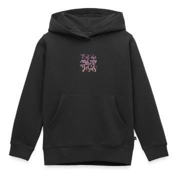 Bible - Kids Premium Organic Hoodie - black - Front - AI Model Kid Male (0cm)