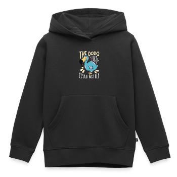 The Dodo Bird Could Not Fly Flightless Ornithology - Kids Premium Organic Hoodie - black - Front - AI Model Kid Male (0cm)