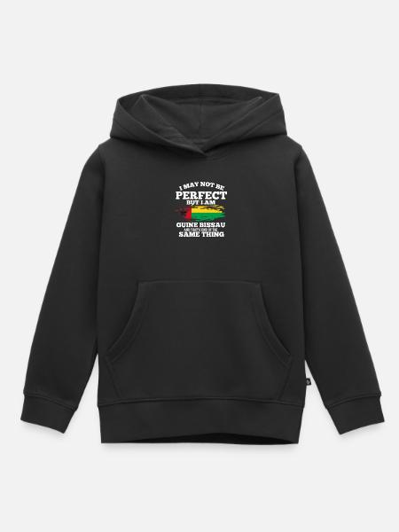 Guinea Bissau - Kinder Premium Organic Hoodie - Schwarz