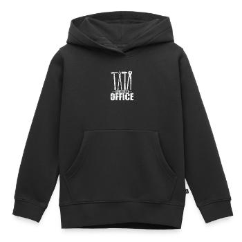Je serai dans ma profession de métallurgiste de bureau - Sweat Premium à capuche enfant bio - noir - Devant - AI Model Kid Male (0cm)