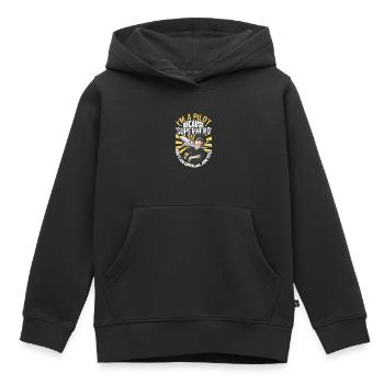 Pilote Aviation Avion Compagnie aérienne Futurs pilotes - Sweat Premium à capuche enfant bio - noir - Devant - AI Model Kid Male (0cm)