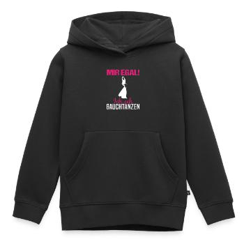 Mir egal, ich geh Bauchtanzen - Unabhängigkeit - Kinder Premium Organic Hoodie - Schwarz - Vorne - AI Model Kid Male (0cm)