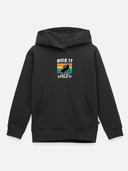 Rodeo - Kinder Premium Organic Hoodie - Schwarz