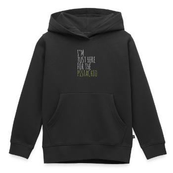 Kiwi - Sweat Premium à capuche enfant bio - noir - Devant - AI Model Kid Male (0cm)
