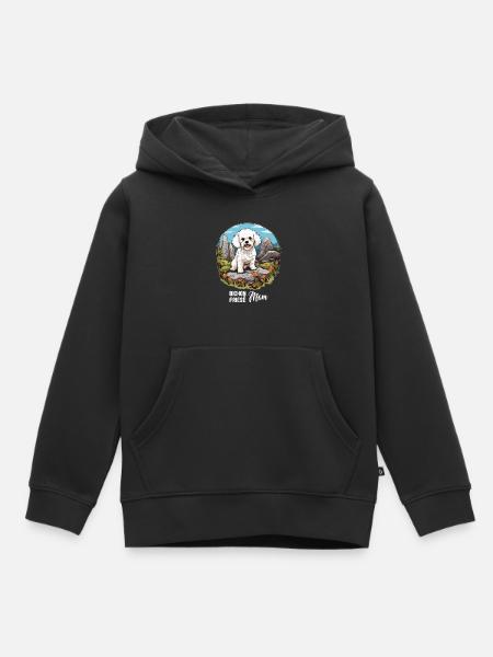 Hund Bichon Friesé - Kinder Premium Organic Hoodie - Schwarz