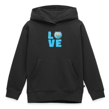 Aquarium - Sweat Premium à capuche enfant bio - noir - Devant - AI Model Kid Male (0cm)