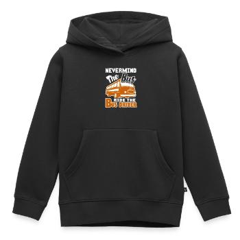 Bus Driver Nevermind The Bus Ride The Bus Driver - Kids Premium Organic Hoodie - black - Front - AI Model Kid Male (0cm)