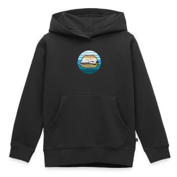 Fischbrötchen Fanatiker - Das ultimative Geschenk - Kinder Premium Organic Hoodie - Schwarz - Vorne - AI Model Kid Male (0cm)