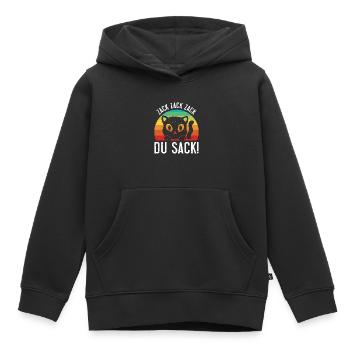 Gaming Katze Zack Zack Du Sack! Videospieler - Kinder Premium Organic Hoodie - Schwarz - Vorne - AI Model Kid Male (0cm)