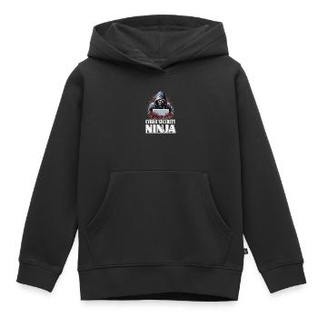 Ethical Hacker Pride: Cyber Security Ninja - Kids Premium Organic Hoodie - black - Front - AI Model Kid Male (0cm)