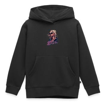 Shine radiantly exclusive diva - Kids Premium Organic Hoodie - black - Front - AI Model Kid Male (0cm)