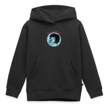 Sassy Christmas Afrolook Snowflakes - Kids Premium Organic Hoodie - black - Front - AI Model Kid Male (0cm)