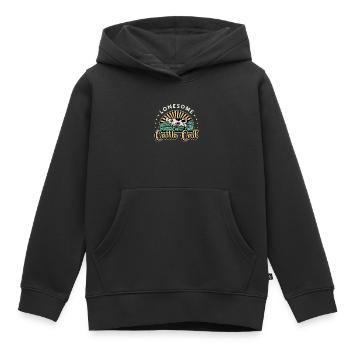Élevage de bétail Appel de bétail solitaire Animaux de la ferme - Sweat Premium à capuche enfant bio - noir - Devant - AI Model Kid Male (0cm)