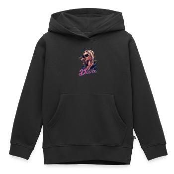 Strahlen Sie Strahlend Diva - Kinder Premium Organic Hoodie - Schwarz - Vorne - AI Model Kid Male (0cm)