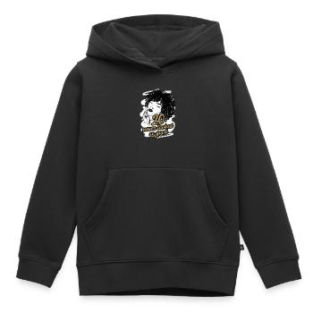 20er Jahre Zauber Jung Wild Frei - Kinder Premium Organic Hoodie - Schwarz - Vorne - AI Model Kid Male (0cm)