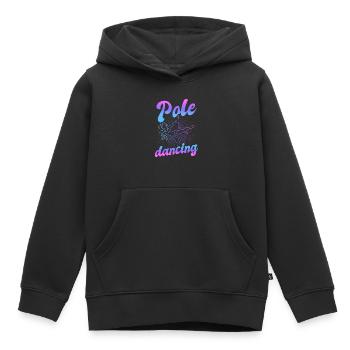 Pole dance danseuse, pole dance, pole dance - Sweat Premium à capuche enfant bio - noir - Devant - AI Model Kid Male (0cm)