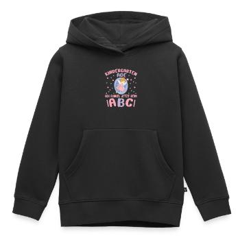 Bye Kindergarten Fee Kita Abgänger Mädchen - Kinder Premium Organic Hoodie - Schwarz - Vorne - AI Model Kid Male (0cm)