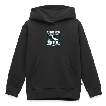 Freediving A Short Story I Am A Proud Apnea Diver - Kinder Premium Organic Hoodie - Schwarz - Vorne - AI Model Kid Male (0cm)