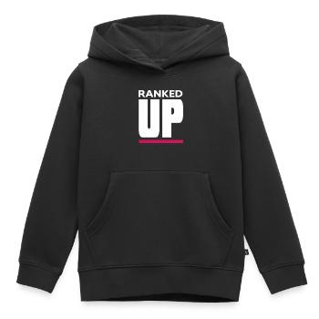 Gamer Nerd Gameplay Gamer Online Community - Sweat Premium à capuche enfant bio - noir - Devant - AI Model Kid Male (0cm)