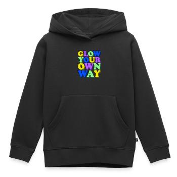 Brillez à votre façon - Colorful Fun - Sweat Premium à capuche enfant bio - noir - Devant - AI Model Kid Male (0cm)