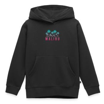 Malibu Palmen Silhouette Sommerflair - Kinder Premium Organic Hoodie - Schwarz - Vorne - AI Model Kid Male (0cm)