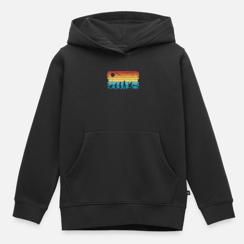 Informatiker Evolution Programmierer Nerd - Kinder Premium Organic Hoodie - Schwarz