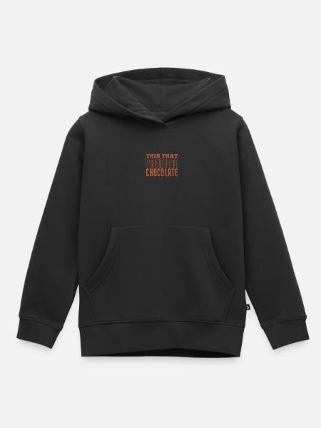 Schokolade - Kinder Premium Organic Hoodie - Schwarz