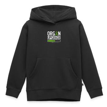 Don d’organes Greffe d’organes Don d’organes - Sweat Premium à capuche enfant bio - noir - Devant - AI Model Kid Male (0cm)