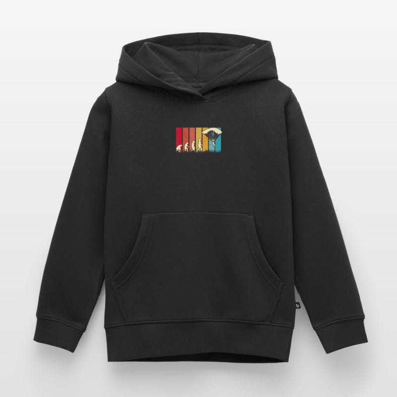 Fallschirmspringer EvolutionFallmschirm Skydive Kinder Premium Organic Hoodie