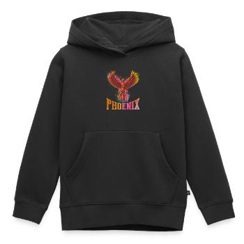 Phönix - Kinder Premium Organic Hoodie - Schwarz - Vorne - AI Model Kid Male (0cm)