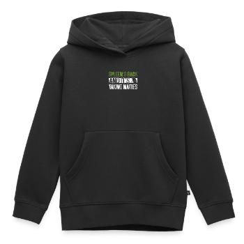 Greffe d’organe de rate d’un donneur d’organes - Sweat Premium à capuche enfant bio - noir - Devant - AI Model Kid Male (0cm)