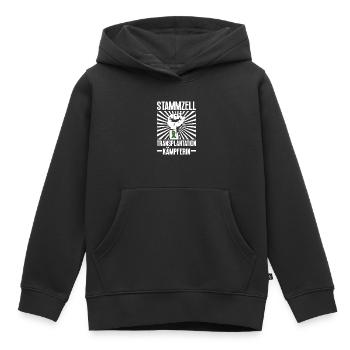 Cellules souches Thérapie par cellules souches Don de cellules souches - Sweat Premium à capuche enfant bio - noir - Devant - AI Model Kid Male (0cm)