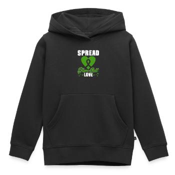 Greffe de cellules souches Donneur de cellules souches Cellule souche - Sweat Premium à capuche enfant bio - noir - Devant - AI Model Kid Male (0cm)