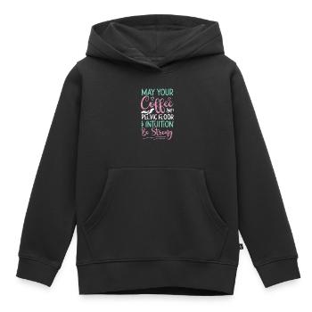 Infirmière spécialisée dans le travail et l’accouchement - Sweat Premium à capuche enfant bio - noir - Devant - AI Model Kid Male (0cm)