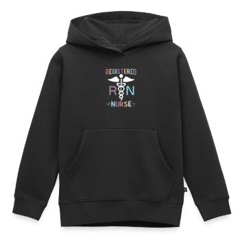 Infirmière autorisée Krankenschwester Nursing - Sweat Premium à capuche enfant bio - noir - Devant - AI Model Kid Male (0cm)