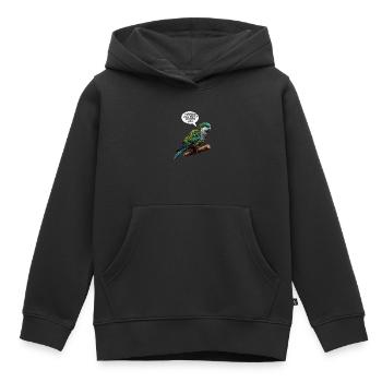 Quäker Papagei Mönch Sittich - Kinder Premium Organic Hoodie - Schwarz - Vorne - AI Model Kid Male (0cm)
