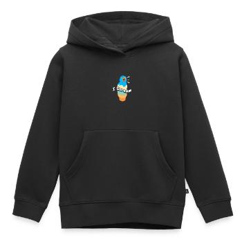 Eiscreme Eis Eiskrem Ice Cream Sommer Geschenk - Kinder Premium Organic Hoodie - Schwarz - Vorne - AI Model Kid Male (0cm)