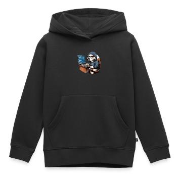 Analyste en piratage éthique Cybersécurité éthique - Sweat Premium à capuche enfant bio - noir - Devant - AI Model Kid Male (0cm)