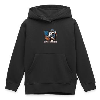 Analyste en piratage éthique Cybersécurité éthique - Sweat Premium à capuche enfant bio - noir - Devant - AI Model Kid Male (0cm)