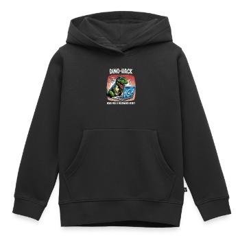 Analyste en piratage éthique Cybersécurité éthique - Sweat Premium à capuche enfant bio - noir - Devant - AI Model Kid Male (0cm)