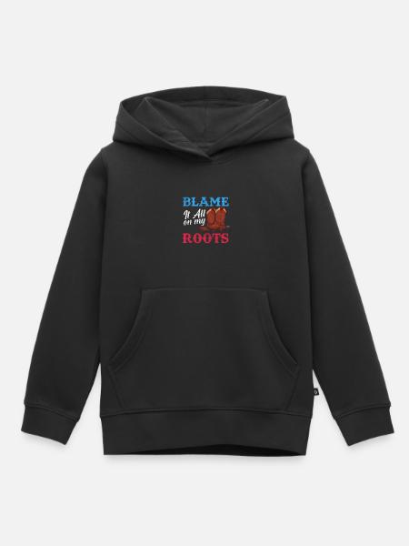 Country - Kinder Premium Organic Hoodie - Schwarz